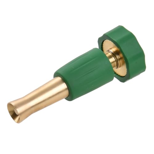 4 Inch Heavy Duty Brass Twist Garden Watering Nozzle, Adjustable Multi Spray Pattern Hose Sprayer, Leak Proof Ergonomic Handheld Water Sprinkler for Lawn, Plant & Outdoor Irrigation