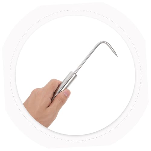 VANZACK Stainless Steel Crack Weeder Crevice Weeding Tool with Ergonomic Handle for Garden Lawn Patio Yard Soil Loosening and Root Pulling Small Manual Garden Weeder