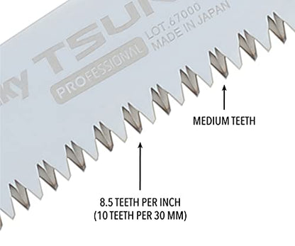 Silky Professional Series TSURUGI Curved Hand Saw 330mm MED Teeth (456-33) - size: 330 mm, Medium Teeth
