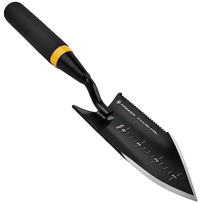 Kemaier Heavy Duty Gardening Hand Trowel - Stainless Steel Tool - style: Tooth Trowel