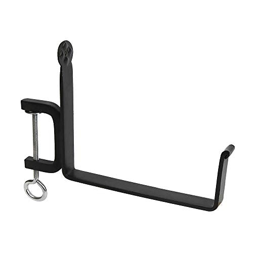 Achla Designs SFB-02C, 8 inch Railing clamp Window Flower Box Brackets, Black - size: 8 Inch