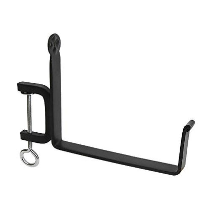 Achla Designs SFB-02C, 8 inch Railing clamp Window Flower Box Brackets, Black - size: 8 Inch