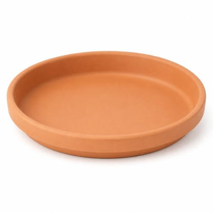10 Inch Terracotta Round Plant Saucer, Natural Clay Drip Tray