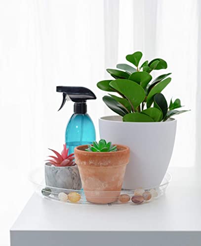 TRUEDAYS 10 Inch 5 Pack Clear Plant Saucers Flower Pot Tray Excellent for Indoor & Outdoor Plants - size: 5-Pack (10'' Only)
