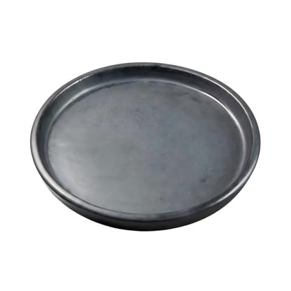 Ceramic Plant Saucer, 11.4 Inch, Gray - color: Gray