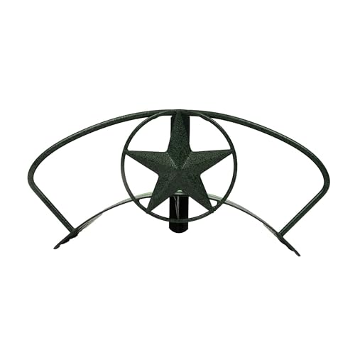 Yard Butler Heavy Duty Wall-Mounted Hose Hanger - Star Design, Green - color: Weathered Green, size: Star