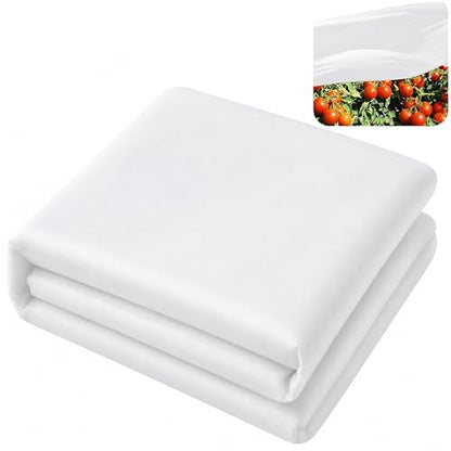 DECOHS 50 x 10 Ft Plant Sun Protection Cloth, Garden Plant Shade Cloth, Non-Woven White Light Refraction Sunshade Fabric for Protecting Plants Vegetable Rows from Direct Sunlight - color: 10 x 50 Ft-1pcs