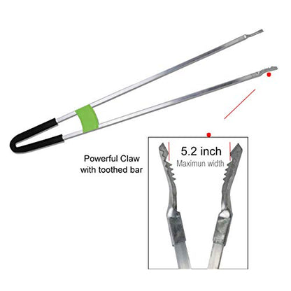 Reacher Grabber Tool,Litter Pick Up Stick Lightweight Aluminium Rustproof,Trash Tong,Reaching Assist Tool for Elderly,Garden Nabber Plogging