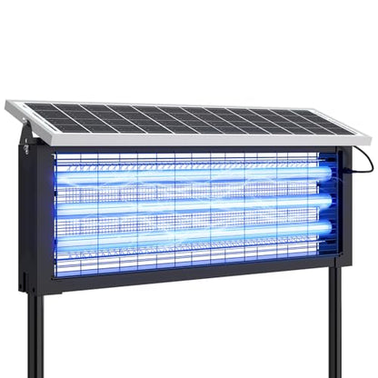 Solar Bug Zapper Outdoor, 30W Large Mosquito Zapper Outdoor - size: 25.6 inches for 4000 sq.ft