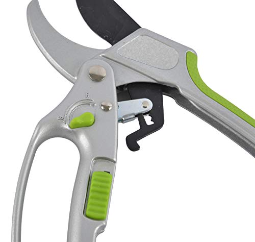 Garden Guru Ratchet Hand Pruning Shears - 2 in 1 Professional Garden Clippers with Ergonomic Grip - Makes Tough Cuts Easy (4 Pack) - size: 4 Pack, style: 2 in 1 Ratchet