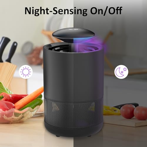 CXRUY Indoor Insect Trap - Fly Traps Catcher for Mosquito, Fruit Flies, Gnat, Moth, Fly Killer Bug Trap with UV Light Black