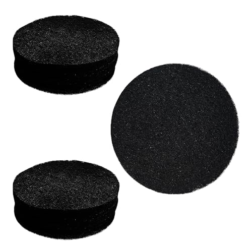 12PCS 6.7” Round Compost Bin Charcoal Filters, 0.4” Thick Activated Carbon Filters for Kitchen Countertop Compost Pail, Home Bucket Filter Replacements