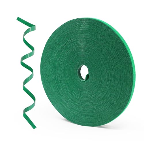 SumDirect Plant Tape 100 ft Plant Ties for Climbing Plants Garden Twist Ties Plants Adjustable Green Garden Tape for Plants, Flowers, Vines and Tree (100 ft x 1/2 in) - size: 100 ft x 1/2 in