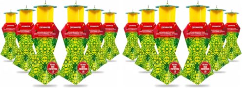 Catchmaster Japanese Beetle Traps w/Rain-Proof Cap 12-Pack & Dual Lure, Beetle Bag Trap, Hanging Beetle Catcher, Pest Control for Backyard & Garden, Plants, Trees, Vegetables & Flowers - size: 12-Pack