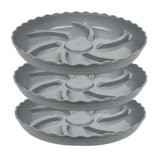 Prettyia Plant Saucer Plant Pot Tray and Plant drip Tray Plant Pot Saucers - size: 10 inch 3Pack