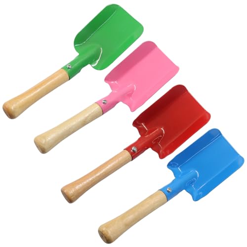 Piutouyar 4 Pack Mini Colorful Trowel Set, Green/Blue/Pink/Red