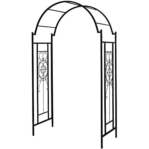 OUTOUR Garden Arch Arbor Arbour Trellis Outdoor Iron Arbor Arbour