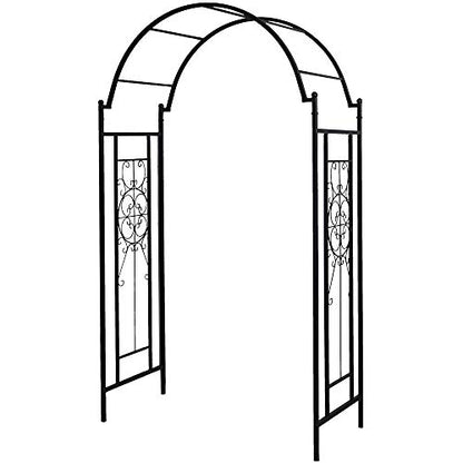 OUTOUR Garden Arch Arbor Arbour Trellis Outdoor Iron Arbor Arbour