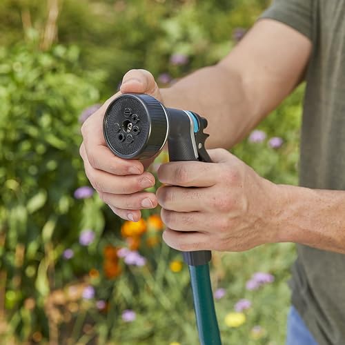 Gilmour Medium Duty Rear Control Garden Hose Nozzle with Ergonmic Grip - color: Black