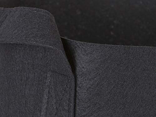 247Garden 5-Pack 30 Gallon Grow Bags/Aeration Fabric Pots w/Handles (260GSM, Black, 15.5H x 24D) - color: Black, size: 30 Gallon