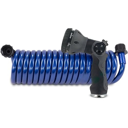 SpringHose Boat Washdown Hose with Nozzle, 3/8-in x 15-ft, Blue - color: Blue with Nozzle, size: 15-Foot