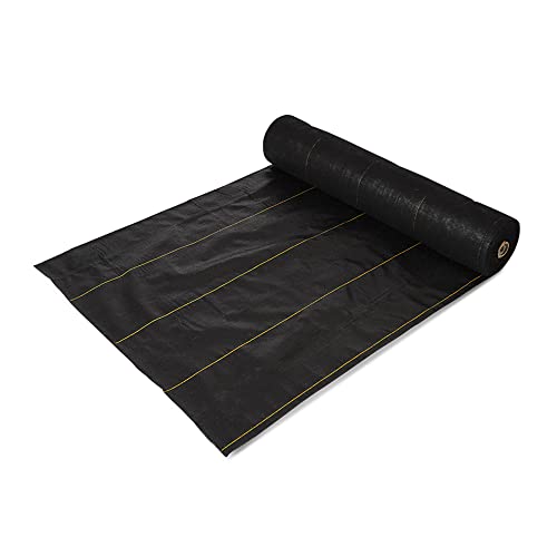 DeWitt 5-Pack Pro-5 Weed Barrier Fabric 5 oz, 4 x 250 Feet – Heavy-Duty Woven Landscape Ground Cover Mat for Raised Garden Bed, Greenhouse Gardening, Outdoor Landscaping, and Commercial Planting - size: 5 Pack, style: 4' x 250'