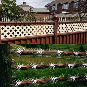 Anti-Climb Spikes for Raccoon & Bird Protection - Heavy-Duty Stainless Steel Barrier Nails for Fence, Roof, Trees | Outdoor Animal Climb Prevention (1PCS) - color: 1PCS