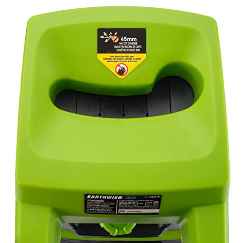 Earthwise GS015 15-Amp Electric Corded Chipper/Shredder with Collection Bag - style: 15-Amp, 8:1 Thick Mulch Ratio