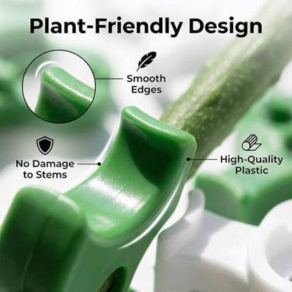40 Pcs Low Stress Training Clips, Plant Training Clips, 90 Degrees Bud Trainer Clip Bud Bender for Plant Gardening (20 Red+20 Green) - color: Red Green