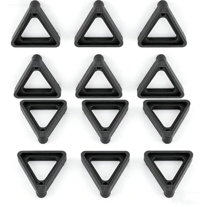 Plant Pot Stands, 12-Pack Black Flower Pot Lifters Keep Plants Elevated & Stable - Invisible Frame for Indoor/Outdoor Planters, Small to Large Sizes