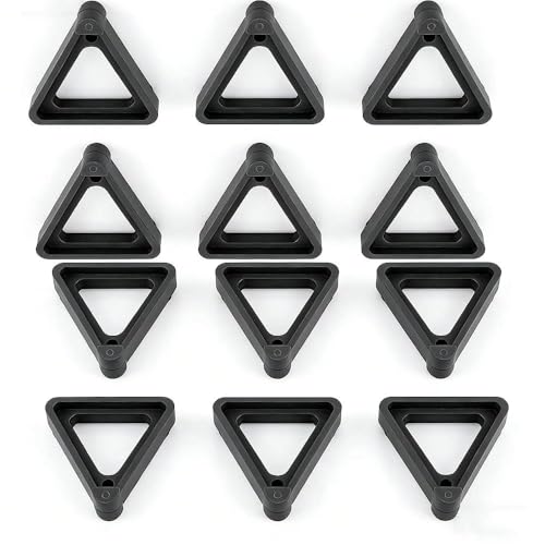 Plant Pot Stands, 12-Pack Black Flower Pot Lifters Keep Plants Elevated & Stable - Invisible Frame for Indoor/Outdoor Planters, Small to Large Sizes