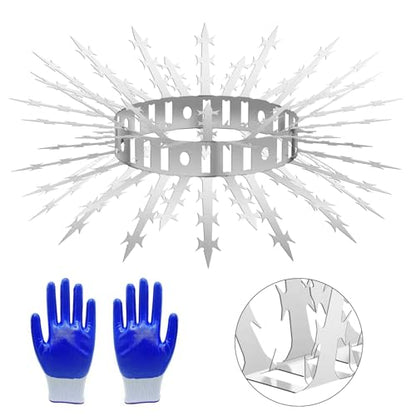 Bird Spikes for Outside 48 Pack 48 FT Stainless Steel Deter Pigeon Squirrel - size: 48 FT