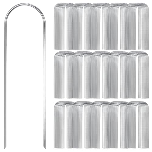 Tandefio 200 Pack 6 Inch Drip Irrigation Tubing Stakes Garden Pins