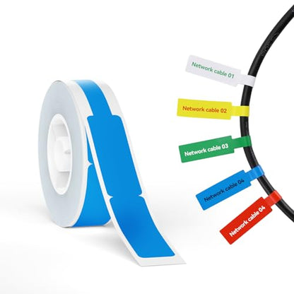 NIIMBOT Thermal Transfer Cable Label 0.49" x 4.29", for N1(B18) Label Maker - color: 0.49''×4.29''-blue Cable