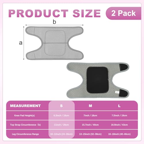 M METERXITY 2-Pack Gardening Knee Pads Thick Foam S Grey - color: Grey, size: Small