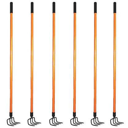 Ashman Garden Cultivator (6 Pack)– Sturdy Hand Tiller/Cultivator – Heavy Duty Blade for Digging, Loosening Soil and Weeding – Rubber Grip Handle for a Strong Hold – Rust Resistant. - size: 6 Pack