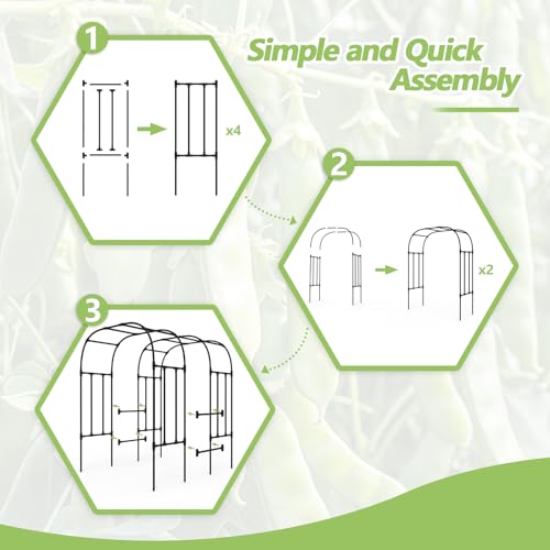Trellis for Climbing Plants Outdoor - Grape Vine Trellis: 71 * 69 * 79 inch - size: 71(L) * 69(W) * 79(H) inch-20MM