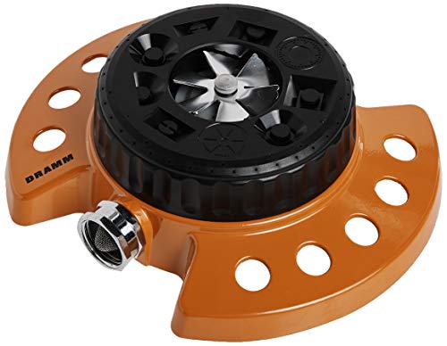 Dramm Available 15022 ColorStorm 9-Pattern Premium Turret Sprinkler with Heavy-D, Orange - color: Orange, style: Turret Sprinkler