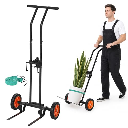 Garvee Plant Caddy with Wheels, 175 LBS Capacity - color: Black