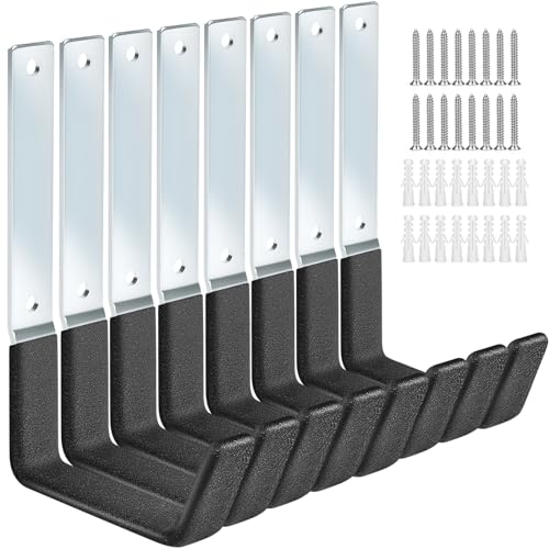 TVKB Garage Hooks Heavy Duty Bike Hooks for Garage Set of 8 Tool Organizers and Storage Wall Mount Storage Tool Holder Hanger for Ladder Garden Hose Shed Shop - size: 8PACK