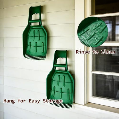 Leaf Scoops 2 Pack - Rake Grabber Claw Hand Tools