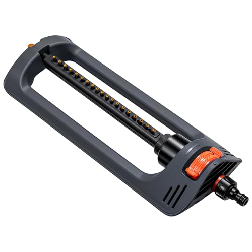 Oscillating Lawn Sprinkler for Yard & Garden - Heavy Duty Water Sprinkler with Weighted Base, Covers up to 3,200 sq. ft., Model QK 95323