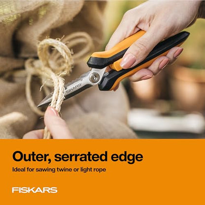 Fiskars 8" SoftGrip Pruning Shears, Multipurpose Garden Snips with Sheath - style: Snips