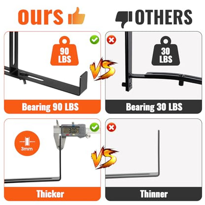 Window Box Brackets, Adjustable Hanging Railing Planter Box, Heavy Duty Wall Mount Iron Flower Box Holder for Railing Deck Patio Windowsill (2 Pack) - size: 2 Pcs
