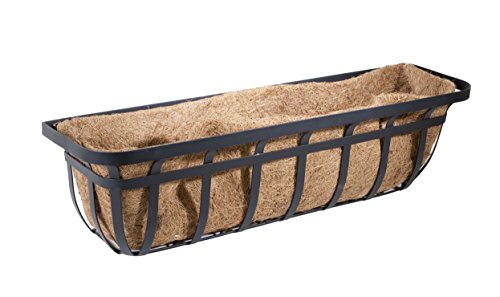 Panacea Products, Flat Iron Series Window/Deck Planter, Black