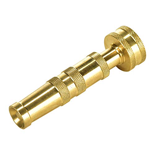 Heavy-Duty Brass Hose Nozzle, Adjustable Twist Hose Nozzle, Jet Sweeper Nozzle, Garden Sprayer - color: Nozzle Twist (1 Pack)