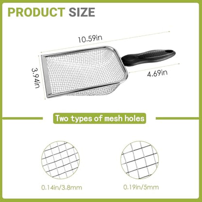 2 Pcs Gardening Soil Sifter, Handheld Shovel, Garden Sieve with Handle - color: 2 Set