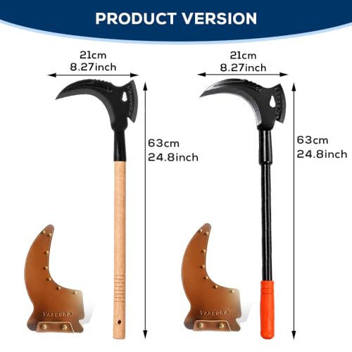 2-in-1 Heavy-Duty Gardening Sickle - color: Matte Black