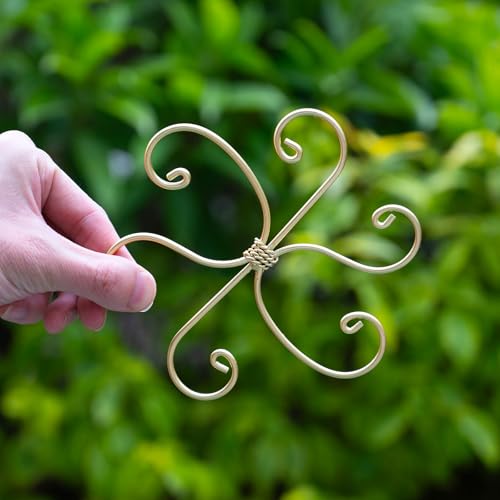 5PCS Monstera Plant Stem Support Stakes - 5.5 in Metal Supports - size: 5.5 x 5.5 inches