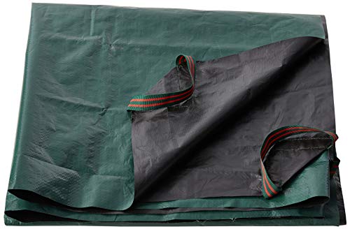 Bosmere Yard Waste Tarp, Heavy Duty Garden Tarp with Reinforced Corner Handles, UV Resistant Coating, 84-inch x 84-inch, Green - color: Green (84-inch By 84-inch)